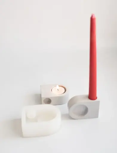 2 in one Tealight Candle Holder Mold